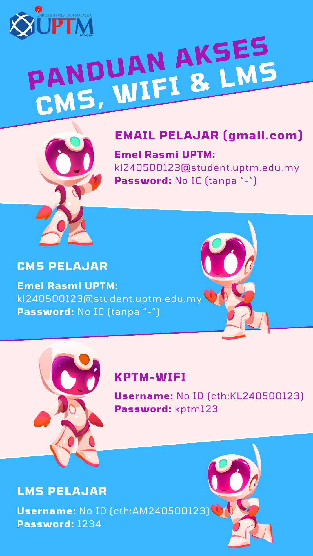 Panduan Akses CMS, WiFi & LMS